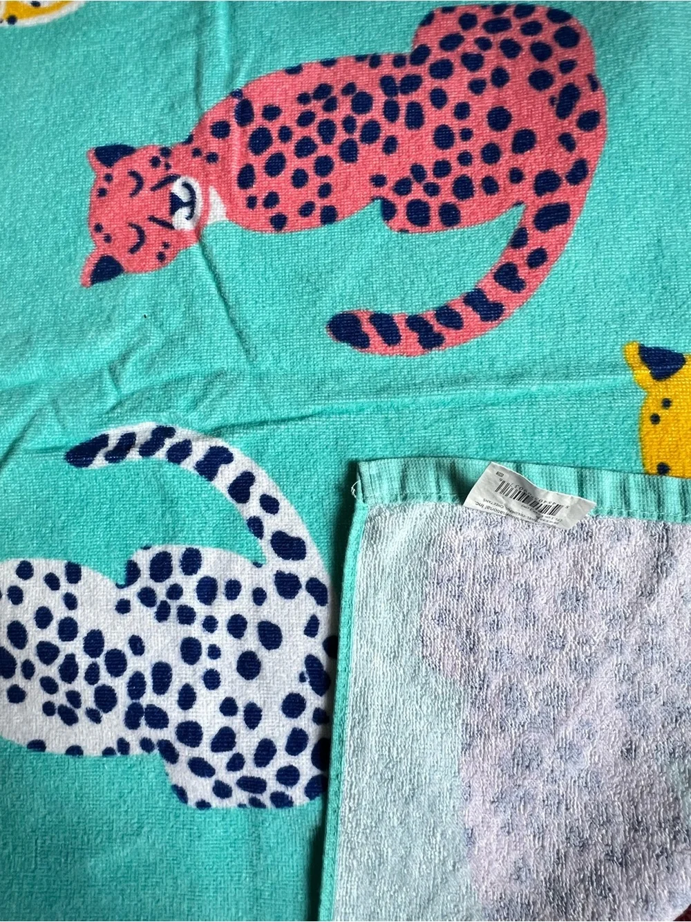 Colorful Cheetahs Beach Towel